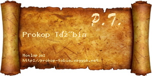 Prokop Tóbia névjegykártya